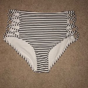 High waisted bikini bottoms